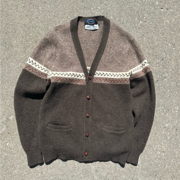 Vintage 90s Jantzen 100% wool cardigan - Picture 4 of 10